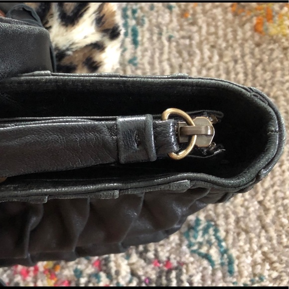 BCBGMaxAzria black leather handbag - Picture 6 of 9